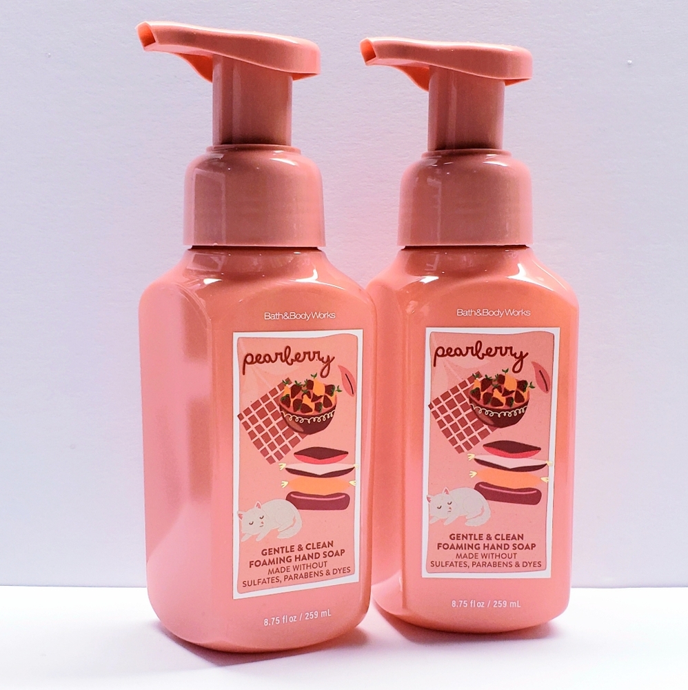 Bath & Body Works PEARBERRY Gentle & Clean Foaming Hand Soap, 8.75 fl oz(2 pack)
